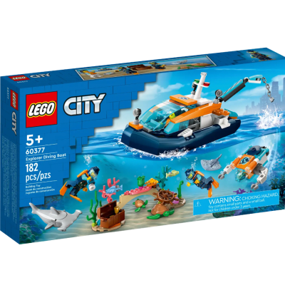 『現貨』LEGO 60377 City-探險家潛水工作船 盒組 【蛋樂寶】