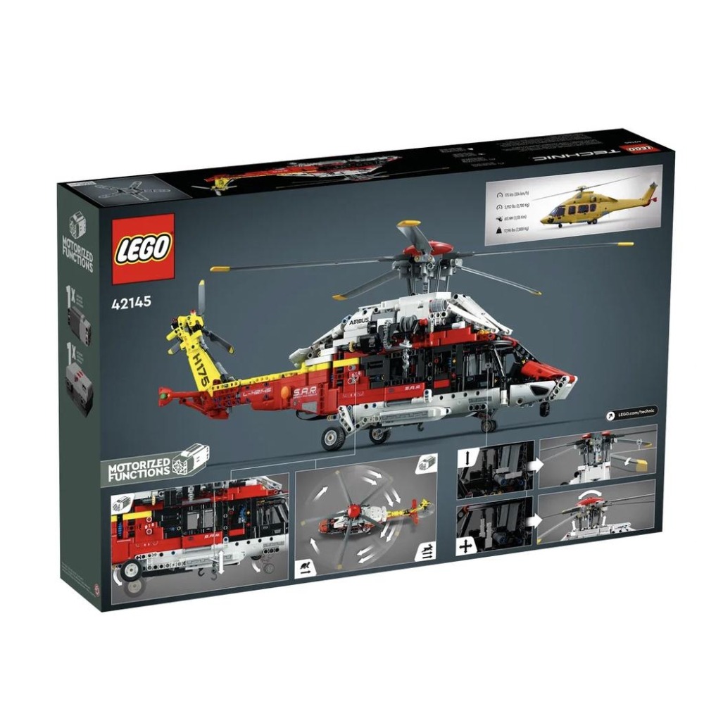 『現貨』 LEGO 42145	Tech-Airbus H175 救援直升機    盒組   【蛋樂寶】-細節圖6