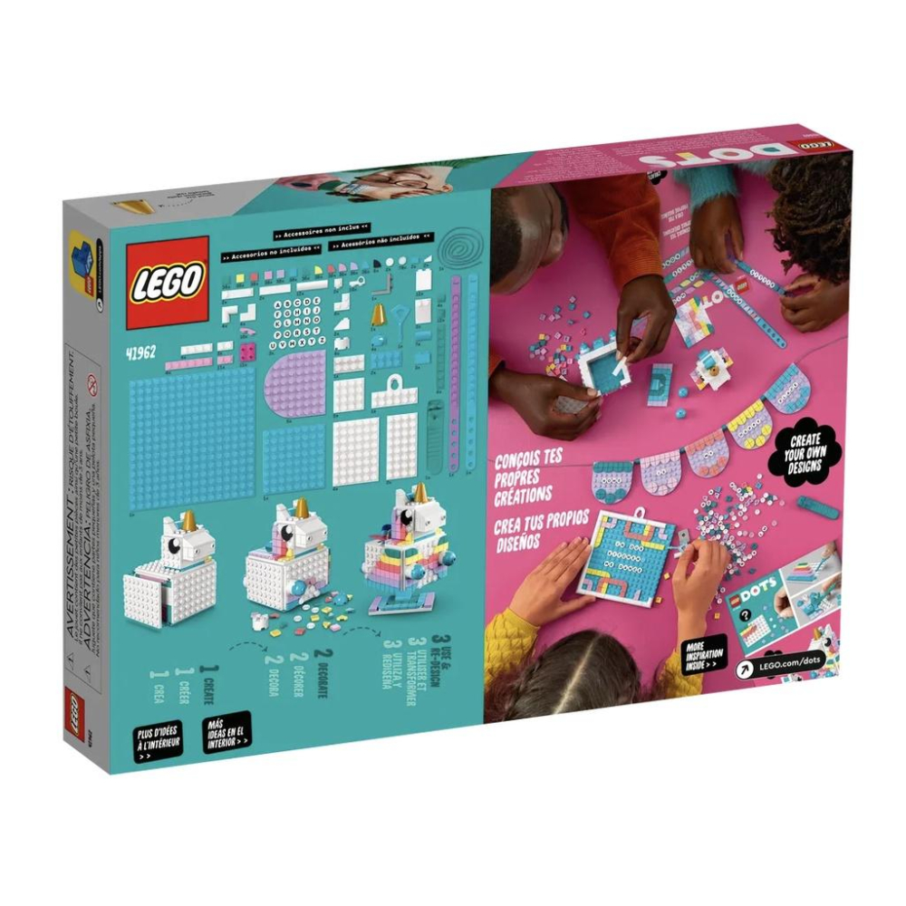 『現貨』 LEGO 41962	DOTS-獨角獸創意家庭包  盒組 【蛋樂寶】-細節圖5