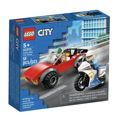 『現貨』LEGO 60392 City-警察摩托車飛車追逐 盒組 【蛋樂寶】