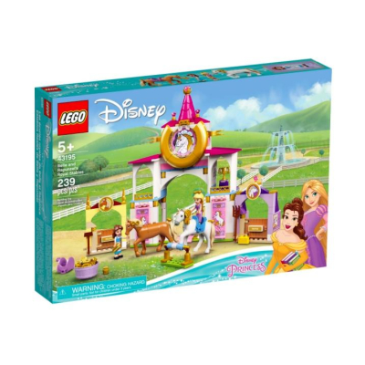 『現貨』LEGO 43195 Disney-貝兒&amp;樂佩公主的皇家馬廄 盒組 【蛋樂寶】