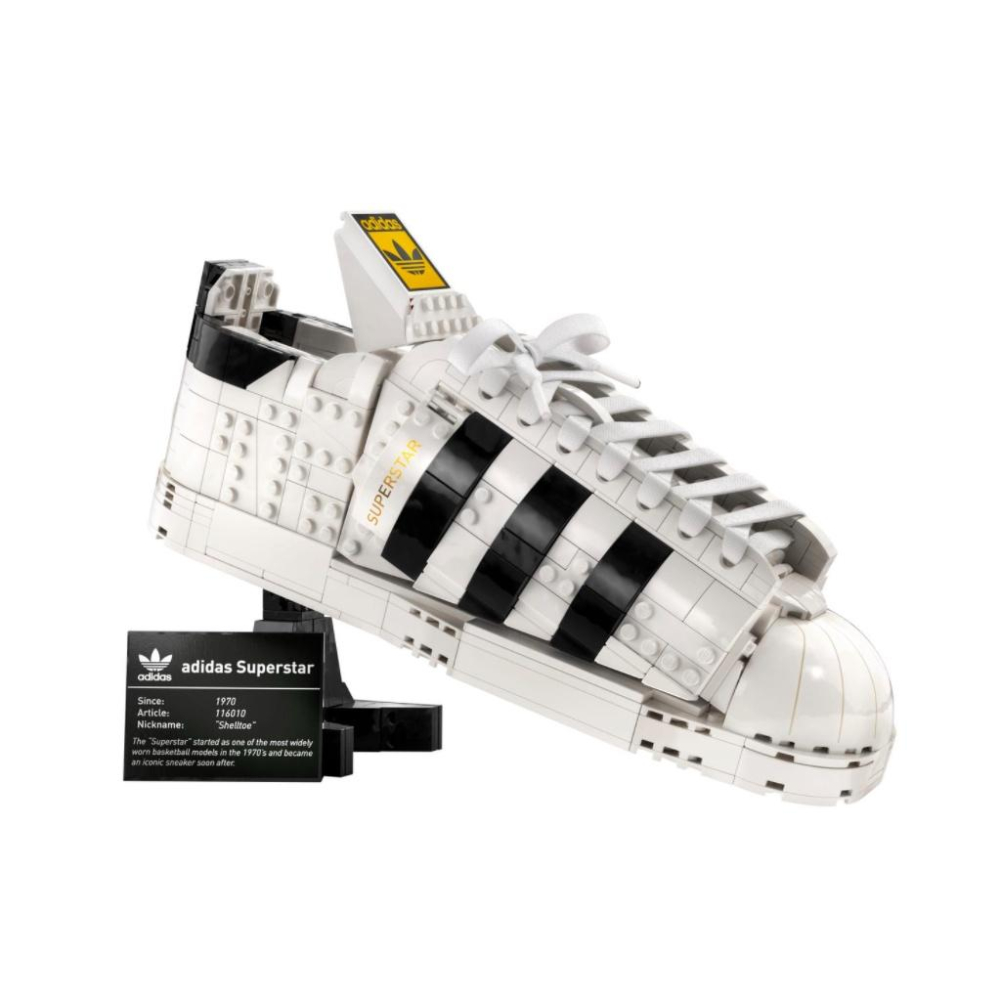 『現貨』LEGO 10282	Creator-adidas Superstar  愛迪達樂高鞋子  盒組  【蛋樂寶】-細節圖3