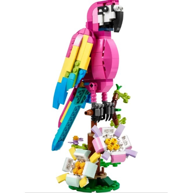 『現貨』LEGO 31144 Creator-異國粉紅鸚鵡 盒組 【蛋樂寶】-細節圖3