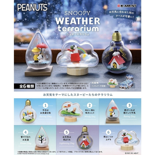 『現貨』 史努比的天氣盆 景品 天氣瓶 RE-MENT 盒玩 【蛋樂寶】