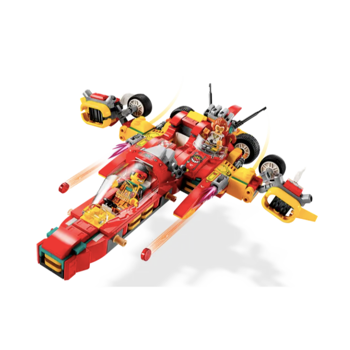 『現貨』LEGO 80050 Monkie Kid-悟空小俠百變汽車工廠  盒組 【蛋樂寶】-細節圖3