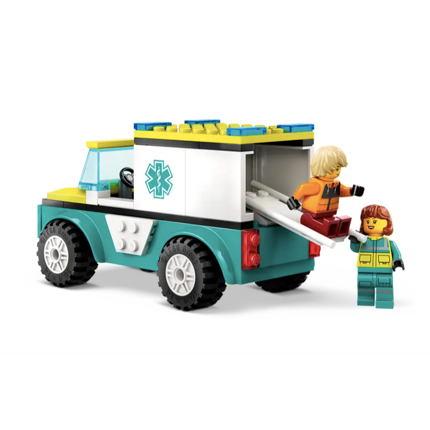 『現貨』LEGO 60403  City-緊急救護車和單板滑雪者  盒組 【蛋樂寶】-細節圖3
