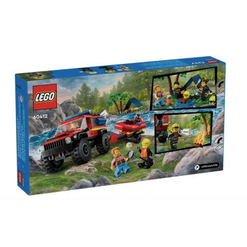 『現貨』LEGO 60412 City-四輪驅動消防車和救援艇 盒組 【蛋樂寶】