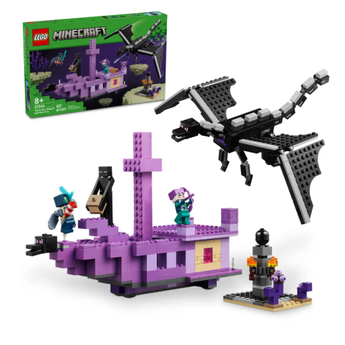 『現貨』LEGO 21264 Minecraft-末影龍和末地船 盒組 【蛋樂寶】