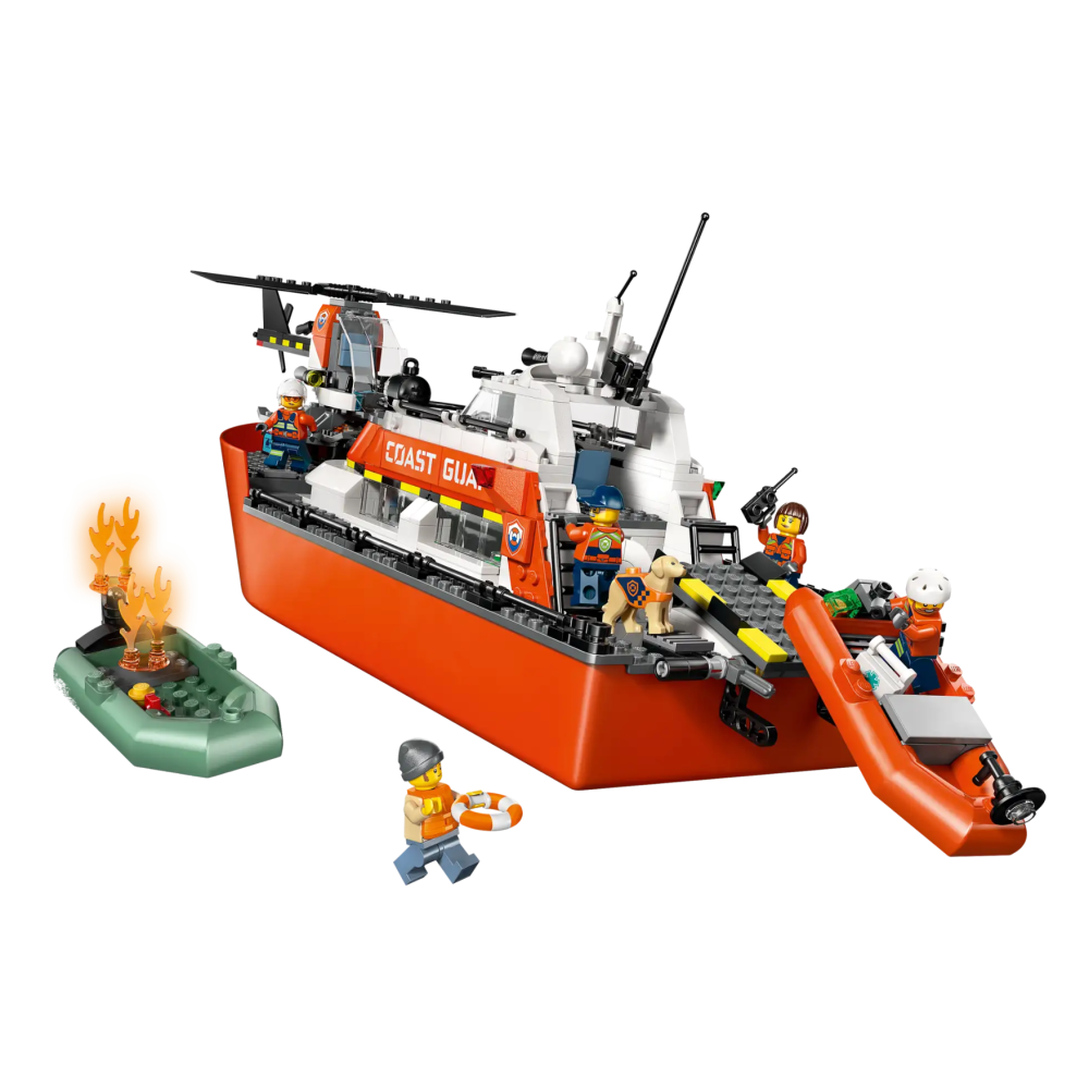『現貨』LEGO 60504	City 海岸巡防隊救援船和直升機  盒組     【蛋樂寶】-細節圖3