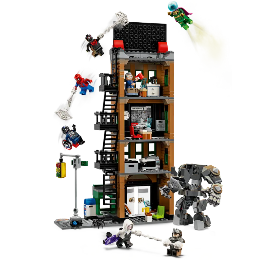 『現貨』LEGO 76342	SH 蜘蛛人大戰神秘法師：號角日報  盒組     【蛋樂寶】-細節圖3