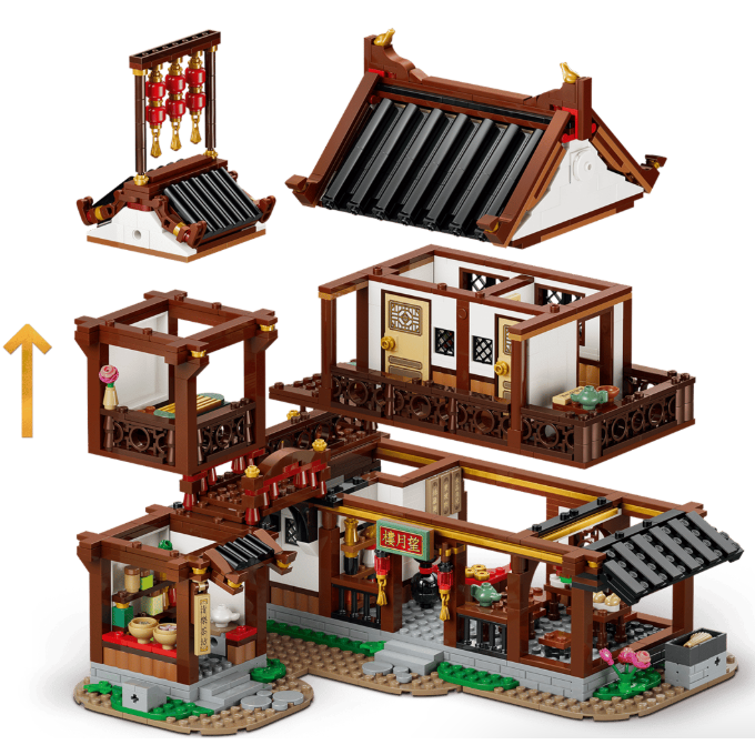 『現貨』LEGO 80121 Chinese Festival-古代賞月客棧   盒組   【蛋樂寶】-細節圖3