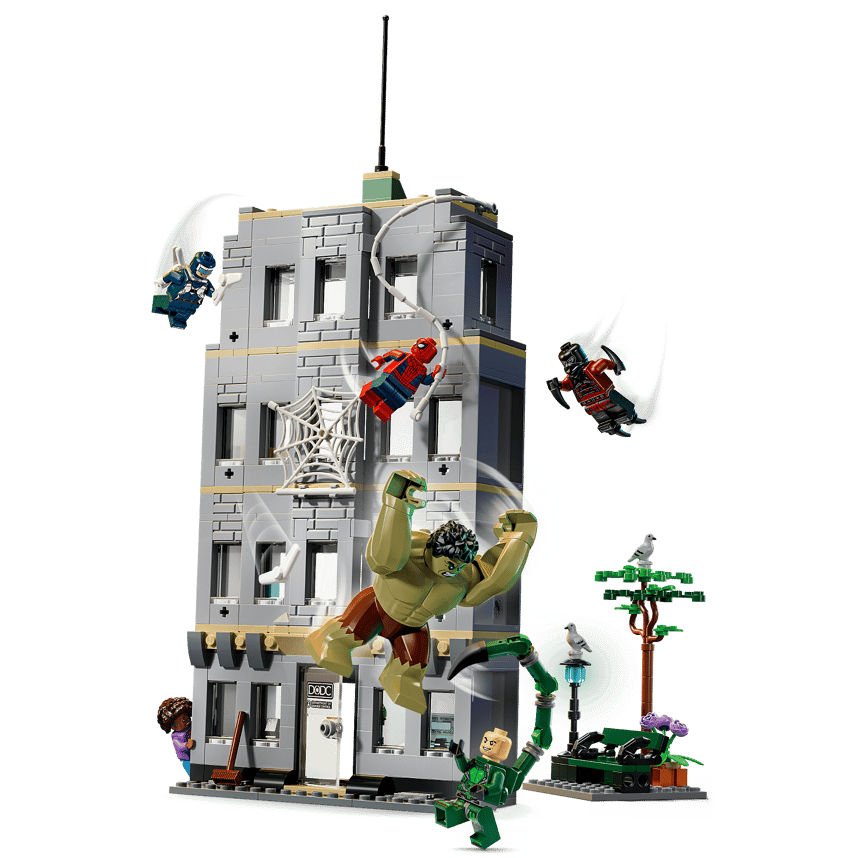 『現貨』LEGO 76350 Super Heroes-蜘蛛人和綠巨人浩克的精采激戰   盒組   【蛋樂寶】-細節圖3