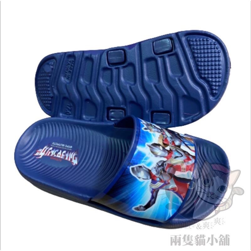 正版 超人力霸王拖鞋 台灣製 防水 輕量 奧特曼 Ultraman 男童 特利卡 帥氣 澤塔-細節圖2
