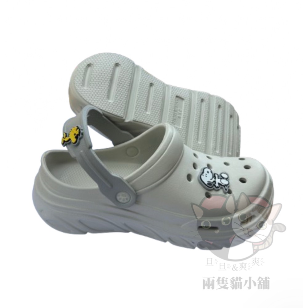 史努比園丁鞋 拖鞋 大人 厚底 休閒 可愛 Snoopy 台灣製 防水 Peanuts-細節圖2
