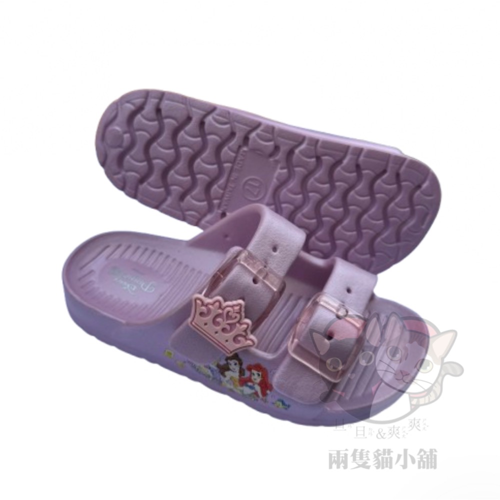 迪士尼 公主拖鞋 足弓支撐 台灣製 防水 輕量 Princess 女童 休閒 百搭-細節圖2