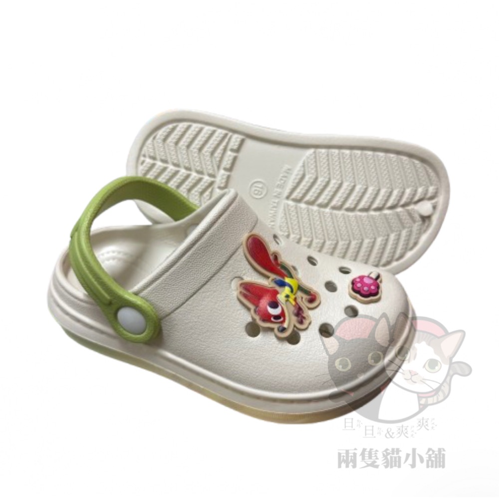 動物方程式園丁鞋 台灣製 輕量 防水 朱蒂 尼克 樹懶快俠 洪金豹 兒童 花園鞋 可愛 拖鞋 2way-細節圖3
