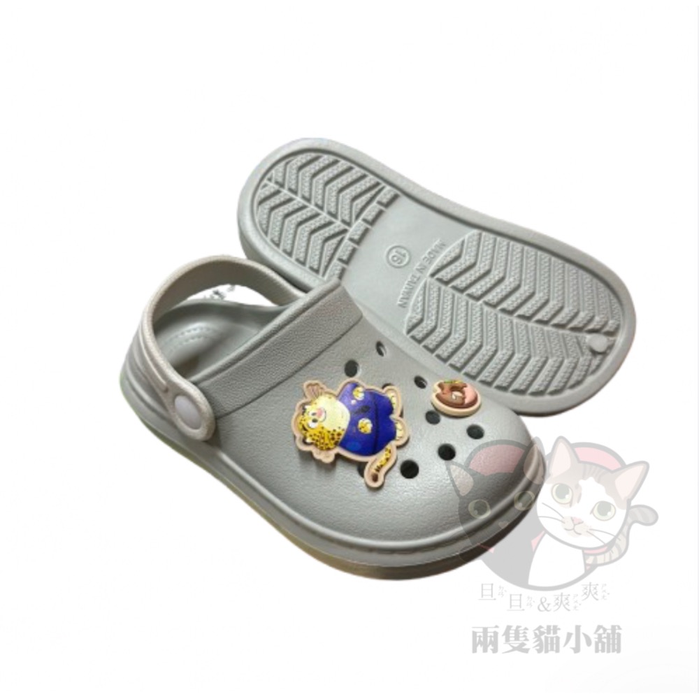 動物方程式園丁鞋 台灣製 輕量 防水 朱蒂 尼克 樹懶快俠 洪金豹 兒童 花園鞋 可愛 拖鞋 2way-細節圖4