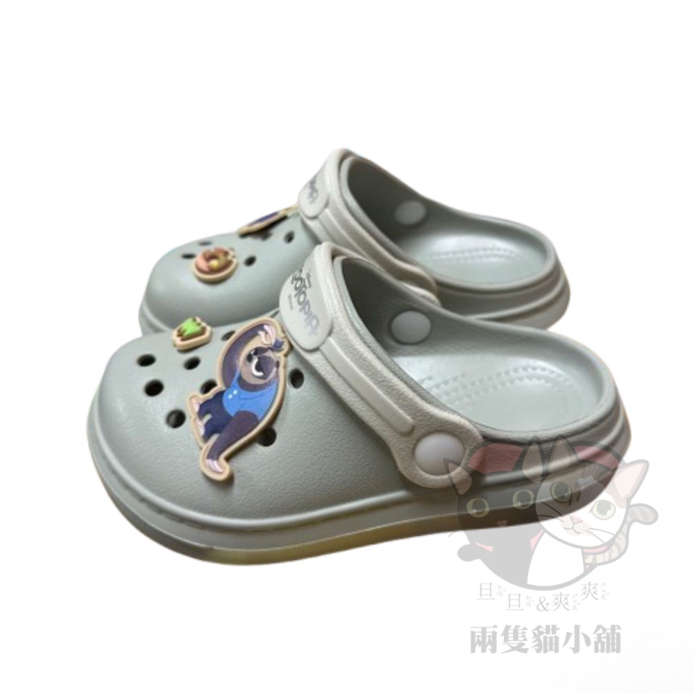 動物方程式園丁鞋 台灣製 輕量 防水 朱蒂 尼克 樹懶快俠 洪金豹 兒童 花園鞋 可愛 拖鞋 2way-細節圖5
