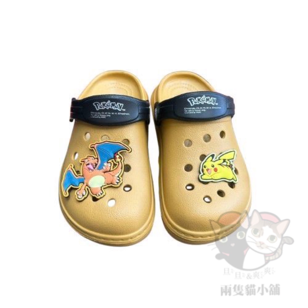 寶可夢園丁鞋 台灣製 輕量 防水 兒童 布希鞋 pokemon 皮卡丘 噴火龍 拖鞋-細節圖3