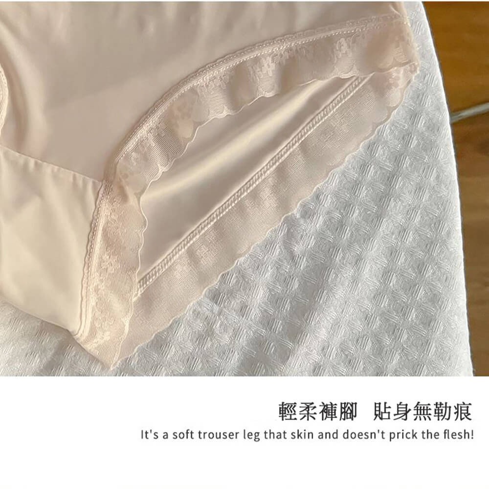 蕾絲超薄裸感冰絲面膜褲M~XL 冰絲內褲涼感性感-細節圖9