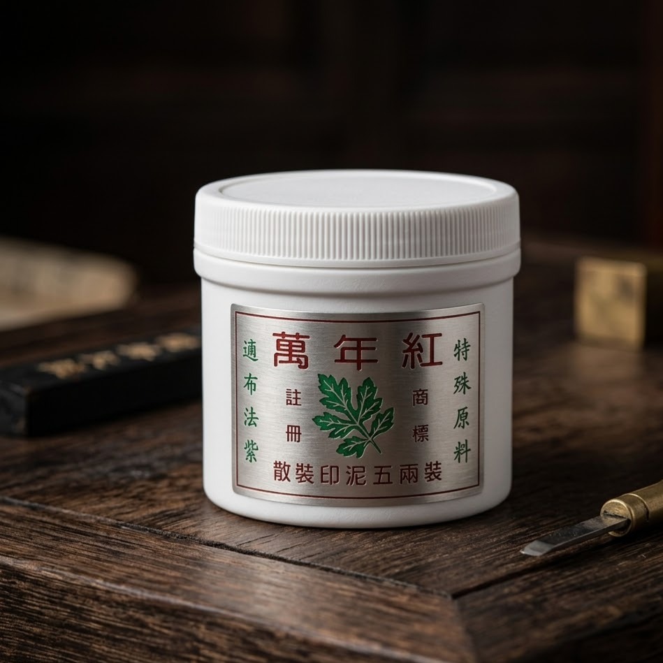 萬年紅補充罐 （1.5兩 / 5兩）散裝印泥 萬年紅印泥補充罐 萬年紅印泥 萬年紅-細節圖2