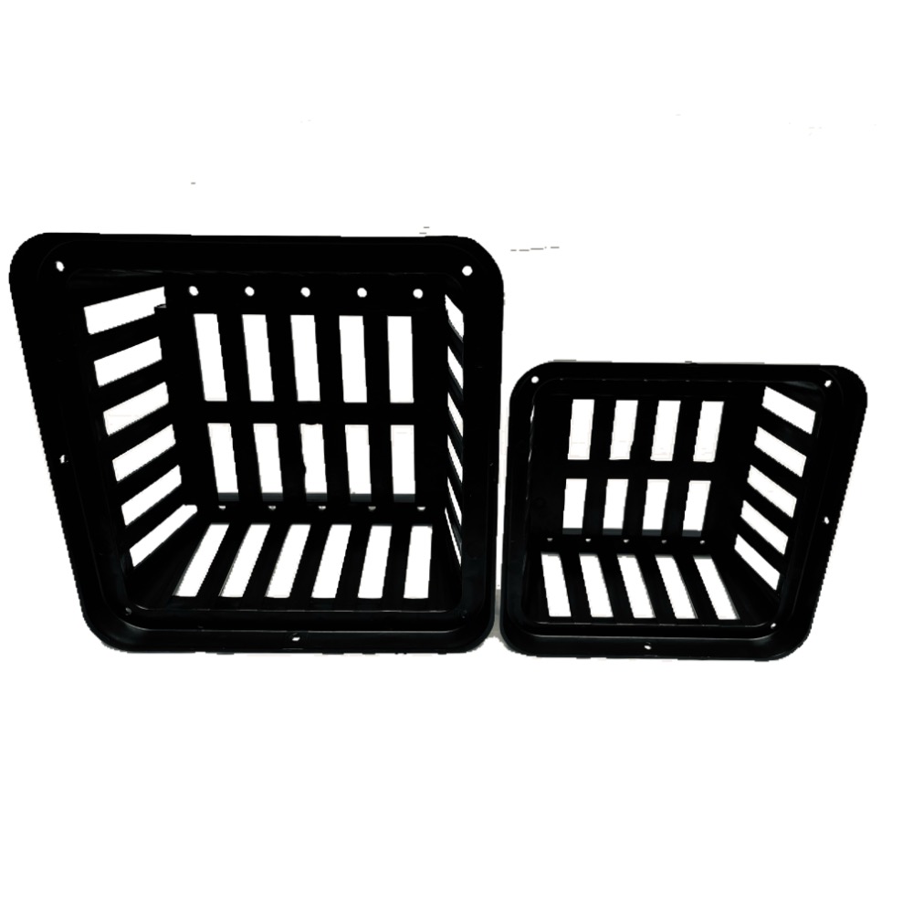 蕨世網盆 6吋/8吋 (塑膠盆/四方盆/透氣盆/栽培盆/蘭花/國蘭/水草網盆/花盆)-規格圖2