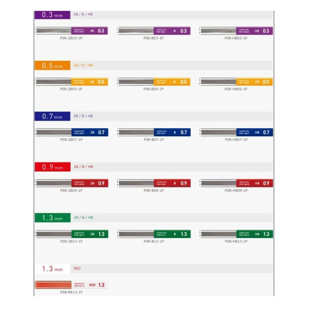 Kokuyo Enpitsu Sharp 鉛筆 造型 六角軸 自動鉛筆筆芯 | 2B 筆芯 0.3 0.5 0.7 現貨-細節圖3