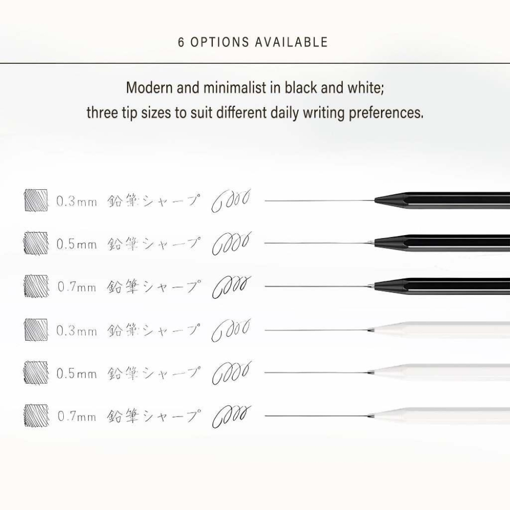 Kokuyo Enpitsu Sharp 鉛筆 造型 六角軸 自動鉛筆 | 鉛筆 自動鉛筆 0.3 0.5 0.7-細節圖4