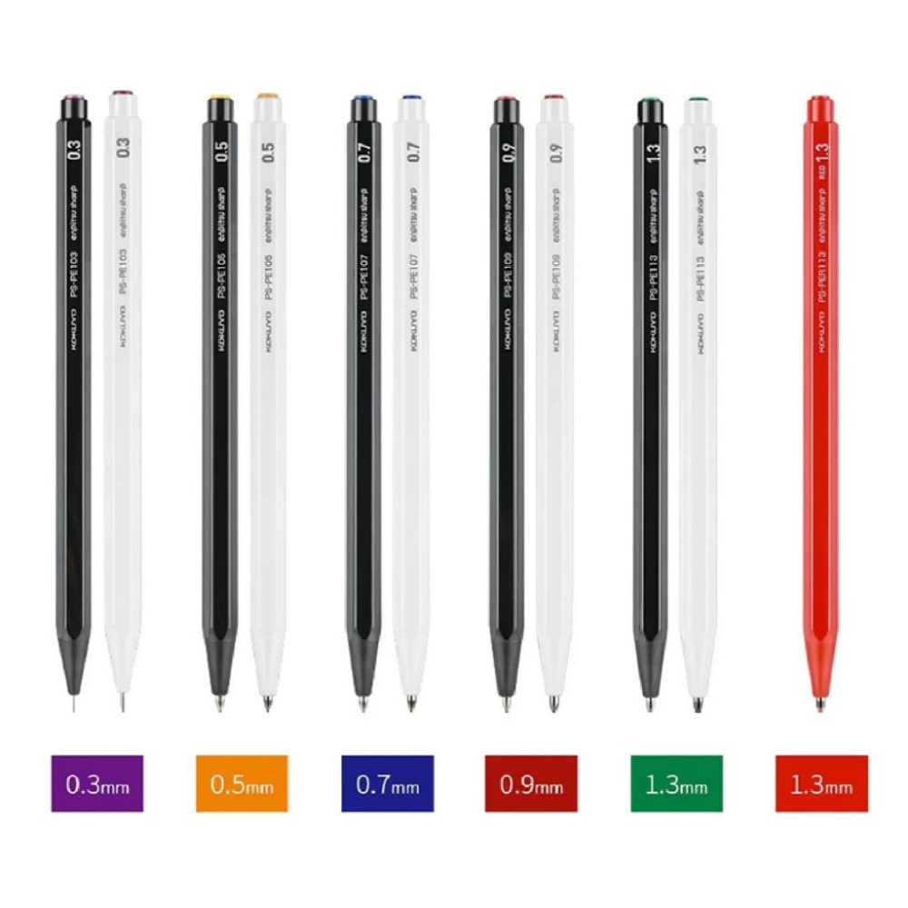 Kokuyo Enpitsu Sharp 鉛筆 造型 六角軸 自動鉛筆 | 鉛筆 自動鉛筆 0.3 0.5 0.7-細節圖5