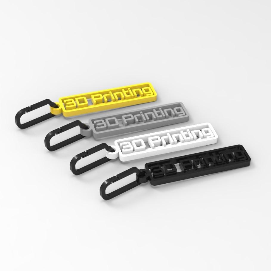 3D列印 - 鑰匙圈扣環 多種顏色 環保材質PLA  鑰匙圈加購 吊飾 裝飾-細節圖2