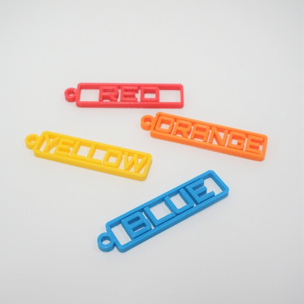 3D列印 - 簍空文字鑰匙圈 （可客製化:顏色、文字）客製化 ig帳號 汽車 機車 車牌 客製禮物 情人節 生日禮物-細節圖3