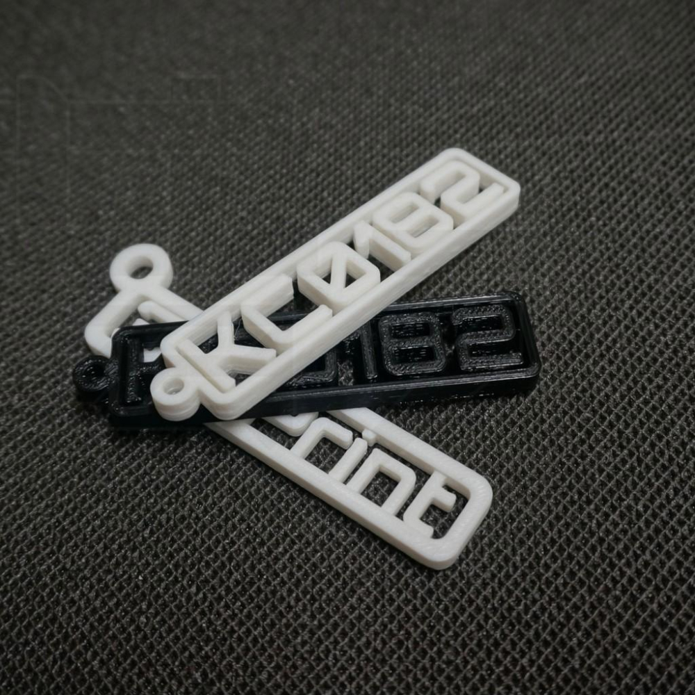 3D列印 - 簍空文字鑰匙圈 （可客製化:顏色、文字）客製化 ig帳號 汽車 機車 車牌 客製禮物 情人節 生日禮物-細節圖9