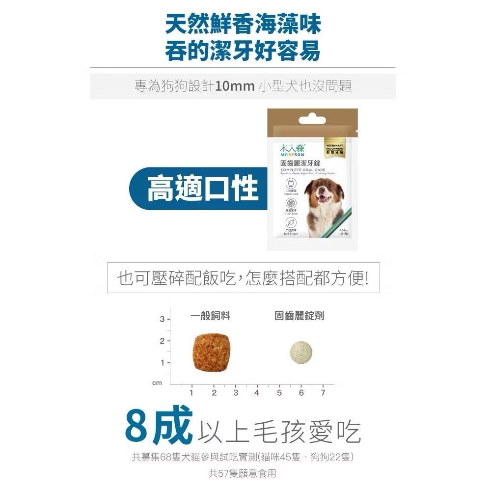【買2袋送1袋】木入森 犬寶固齒麗潔牙錠 約30顆/袋｜狗狗潔牙mini錠【貓多多寵物小舖】-細節圖4