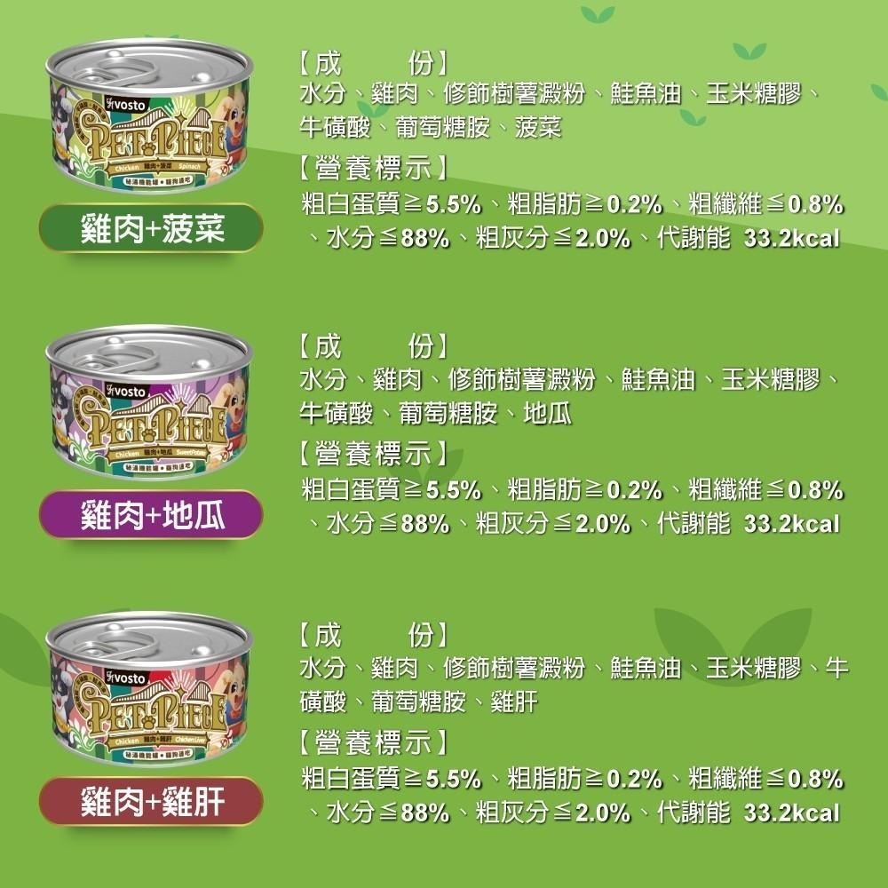 VOSTO 秘湯機能銀罐 80g 【犬貓適用】秘湯銀罐 鮮肉罐 貓罐頭 狗罐頭-細節圖5