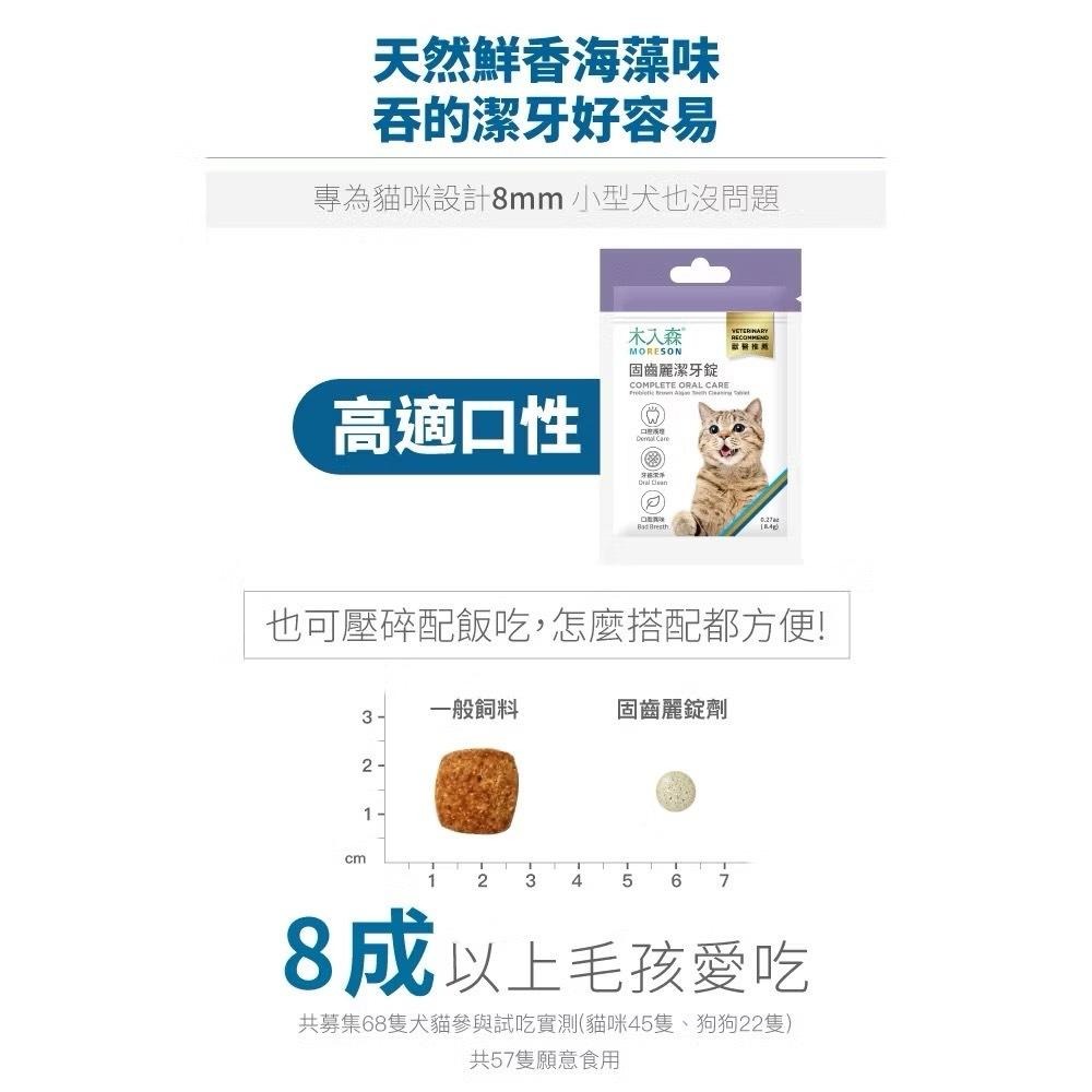 【買2袋送1袋】木入森 貓咪固齒麗潔牙錠 約30顆/袋｜貓咪潔牙mini錠【貓多多寵物小舖】-細節圖4