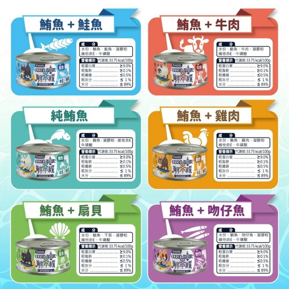 vosto沃司托 海洋本質特級白身鮪魚罐80g 副食罐 貓罐頭 膠凍罐 挑嘴貓 鮪魚罐 牛磺酸-細節圖4