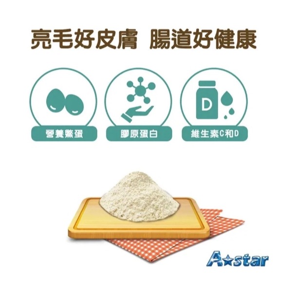 AStar 犬專用關節骨骼粉/腸胃益生菌/毛髮皮膚鱉蛋粉 60g/罐 一日一餵食好吸收 保健品 營養品-細節圖7