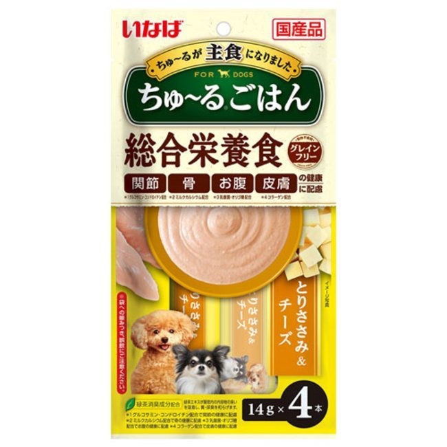 日本肉泥第一品牌 CIAO 汪啾嚕 INABA 狗肉泥 寒天肉泥 14g(一包有4條) 狗零食 肉泥條 狗點心-規格圖6