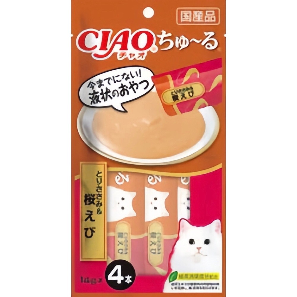 日本 CIAO  貓肉泥 啾嚕肉泥 寒天肉泥  4條入 啾嚕燒肉泥 燒寒天 乳酸菌 旨定肉泥 機能保健系列-規格圖5