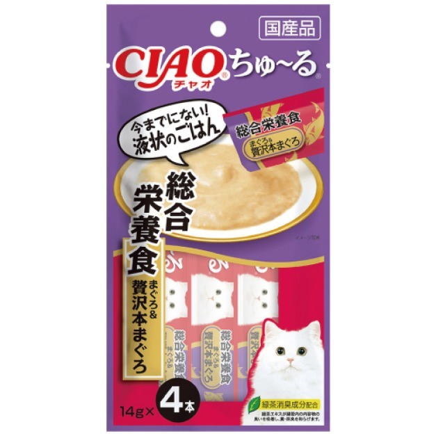 日本 CIAO  貓肉泥 啾嚕肉泥 寒天肉泥  4條入 啾嚕燒肉泥 燒寒天 乳酸菌 旨定肉泥 機能保健系列-規格圖5
