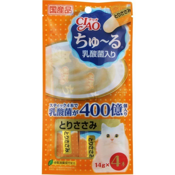 日本 CIAO  貓肉泥 啾嚕肉泥 寒天肉泥  4條入 啾嚕燒肉泥 燒寒天 乳酸菌 旨定肉泥 機能保健系列-規格圖5