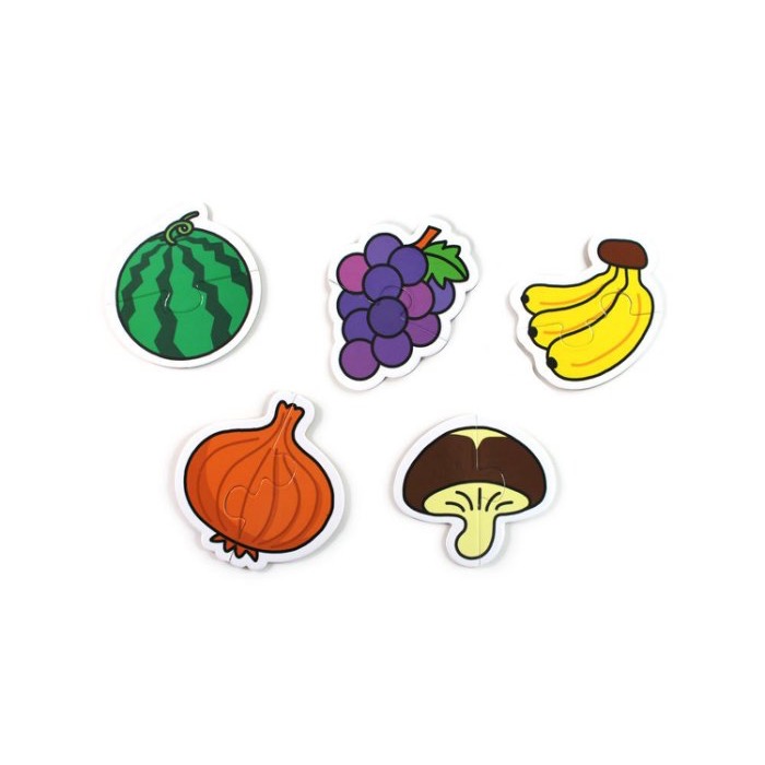 FOOD超人幼兒2片拼圖卡-細節圖6