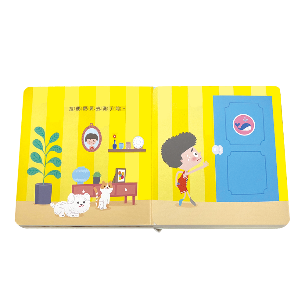 米米特特身體遊戲書(全套10冊)盒裝－－－推、拉、翻、轉、摸、聞、聽、看、貼..等50多個互動操作機關-細節圖3