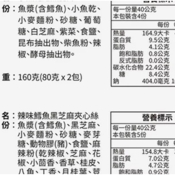 (好市多代購）大田海洋 鱻魚禮盒 小魚干鱈魚脆片＋鮭魚鬆丁角＋辣味鱈魚黑芝麻夾心絲 660公克-細節圖4