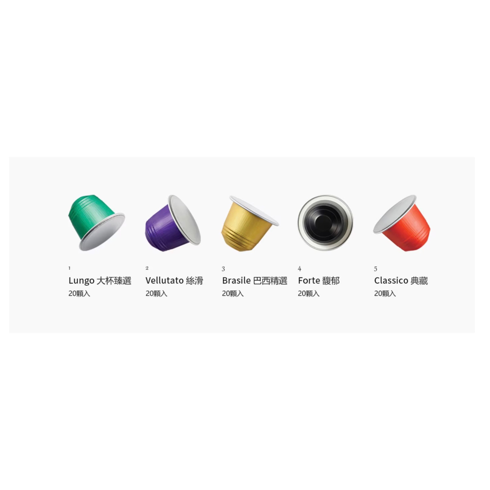 （好市多代購）Caffitaly 100顆咖啡膠囊組 內含5種風味 適用 Nespresso 咖啡機-細節圖3