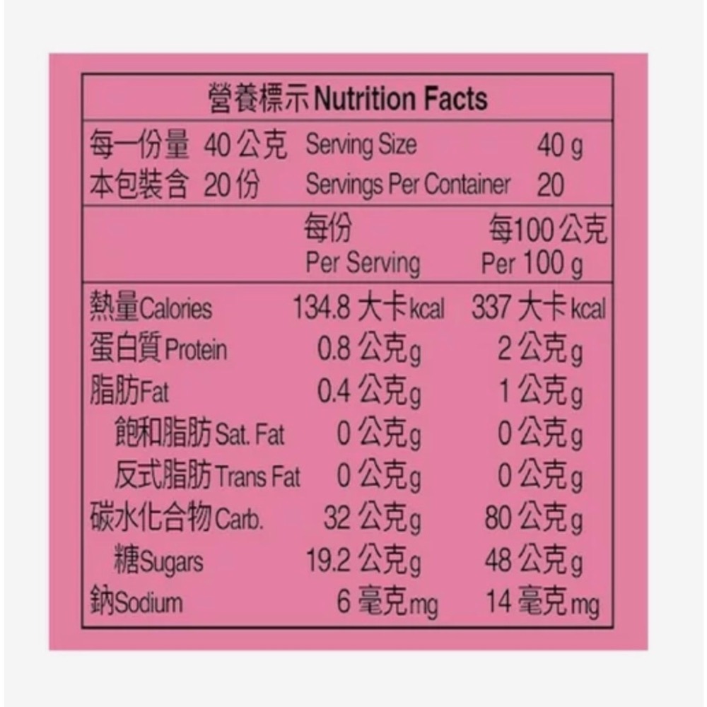 （好市多代購）園果園味 蔓越莓乾葡萄乾隨手包 40公克 X 20包-細節圖2