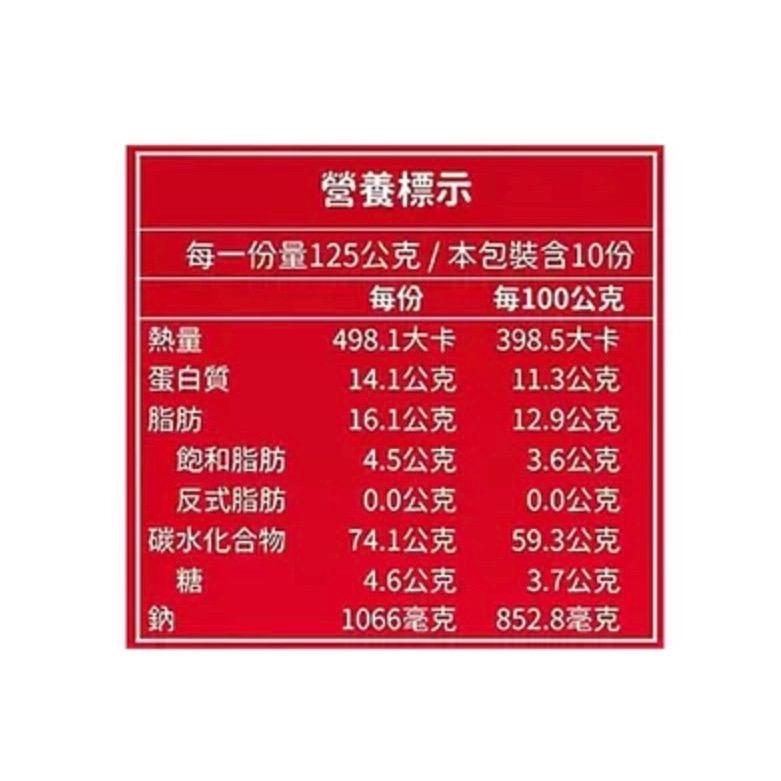 （好市多代購）匠拌麵 鵝油金蔥拌麵125公克X10包-細節圖2