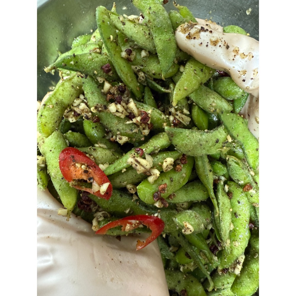 《吳食嗑》蒜味雙椒毛豆莢🫛-細節圖2