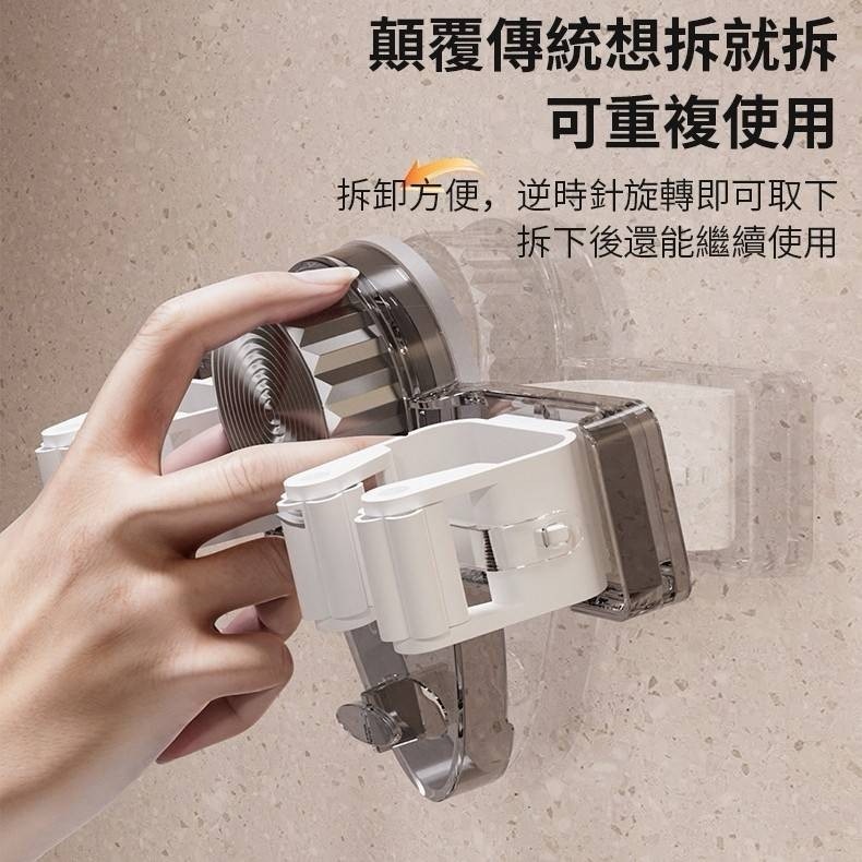 🌠🌠防滑透明矽膠滾輪雙格拖把架🌠🌠-細節圖3