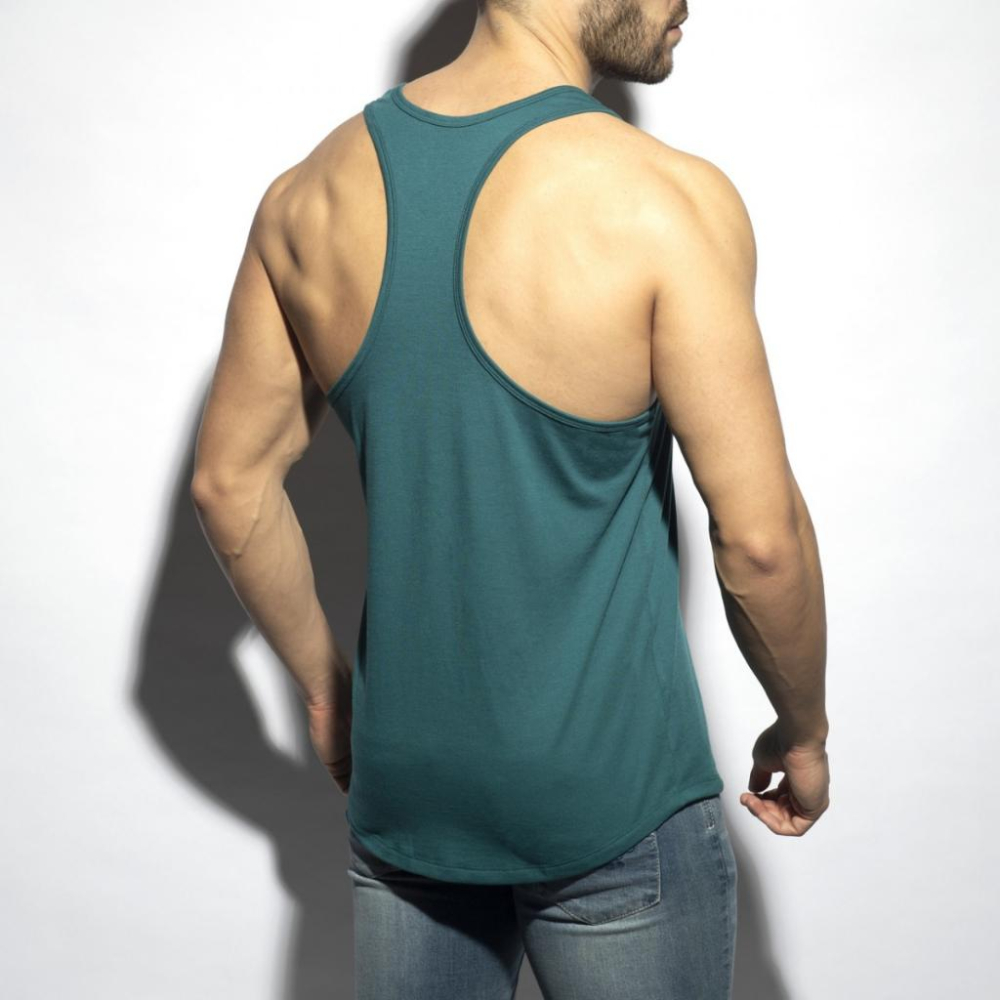 【ADDICTED 】優質棉素色運動背心  AD健身坦克背心 汗衫 - AD2092《Men Style》-細節圖5